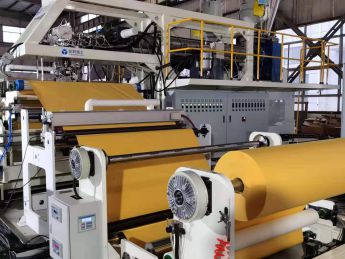 PE EXTRUSION Laminating on craft paper machine