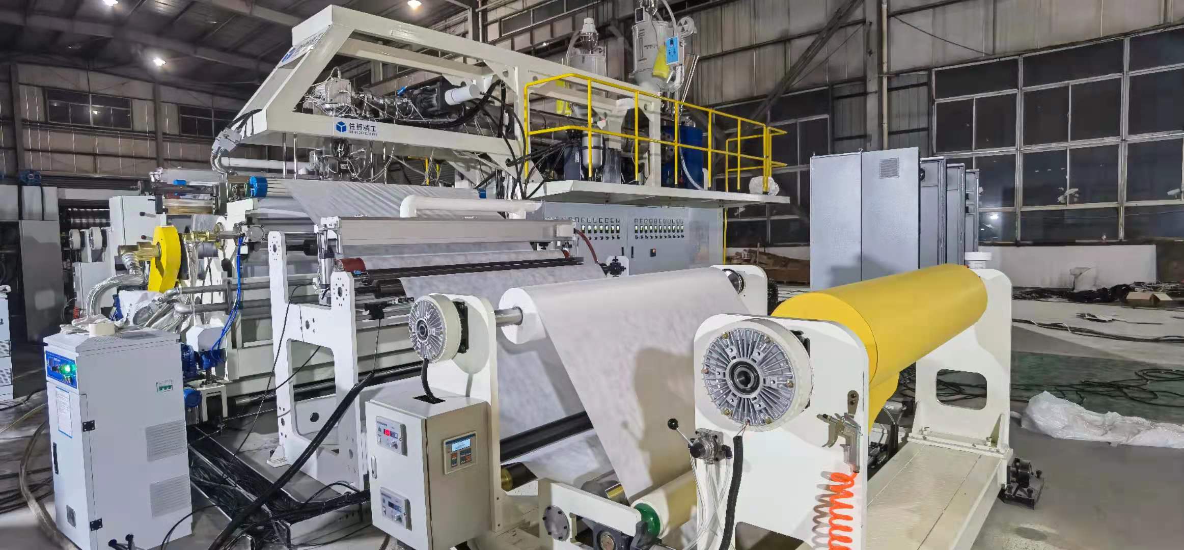 Three in one PE laminating with two layers PP non woven fabric machine